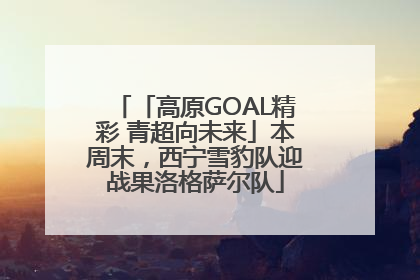 「高原GOAL精彩 青超向未来」本周末，西宁雪豹队迎战果洛格萨尔队