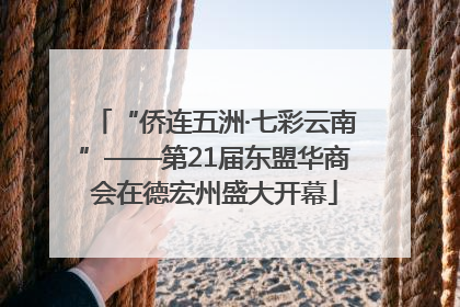 “侨连五洲·七彩云南”——第21届东盟华商会在德宏州盛大开幕