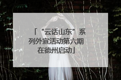“云话山东”系列外宣活动第六期在德州启动