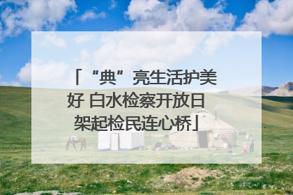 “典”亮生活护美好 白水检察开放日架起检民连心桥