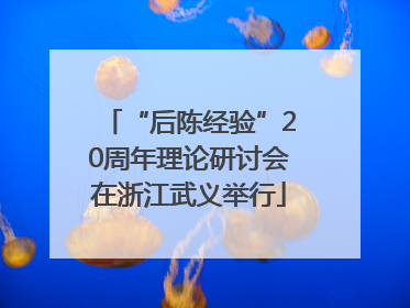 “后陈经验”20周年理论研讨会在浙江武义举行