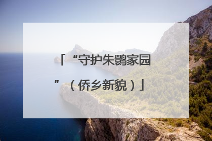 “守护朱鹮家园”（侨乡新貌）