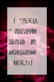 “当天达”背后的物流奇迹：跨越速运的硬核实力