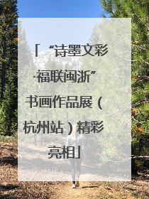 “诗墨文彩·福联闽浙”书画作品展（杭州站）精彩亮相