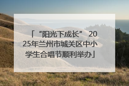 “阳光下成长” 2025年兰州市城关区中小学生合唱节顺利举办