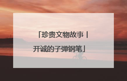 珍贵文物故事丨开诚的子弹钢笔