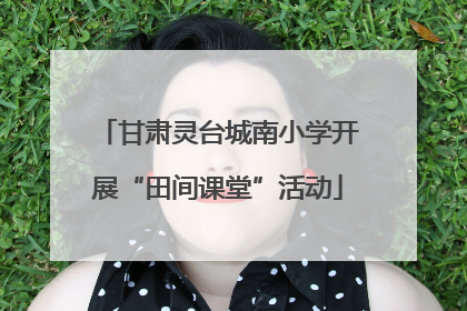 甘肃灵台城南小学开展“田间课堂”活动