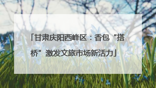 甘肃庆阳西峰区：香包“搭桥”激发文旅市场新活力