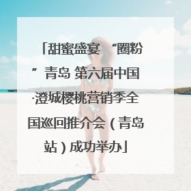 甜蜜盛宴 “圈粉”青岛 第六届中国·澄城樱桃营销季全国巡回推介会（青岛站）成功举办