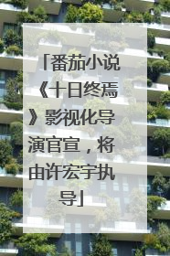 番茄小说《十日终焉》影视化导演官宣，将由许宏宇执导