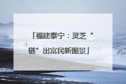 福建泰宁：灵芝“链”出富民新图景