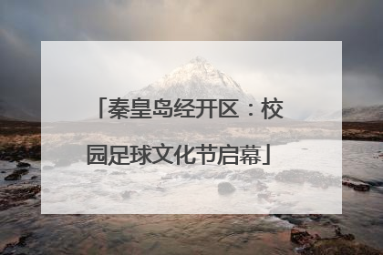 秦皇岛经开区：校园足球文化节启幕