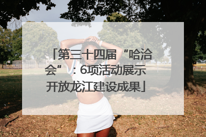 第三十四届“哈洽会”：6项活动展示开放龙江建设成果
