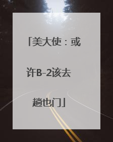 美大使：或许B-2该去趟也门