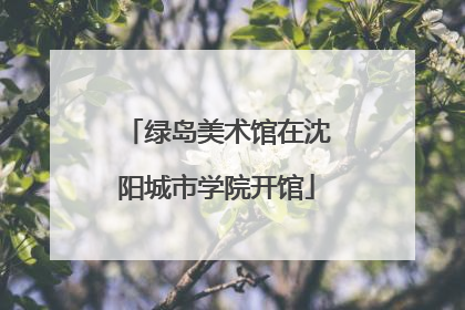绿岛美术馆在沈阳城市学院开馆