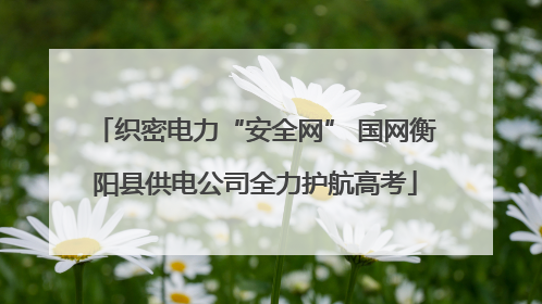 织密电力“安全网” 国网衡阳县供电公司全力护航高考