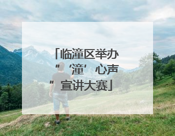 临潼区举办“‘潼’心声”宣讲大赛
