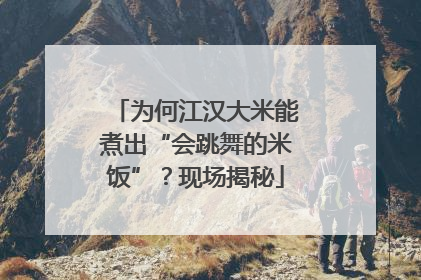 为何江汉大米能煮出“会跳舞的米饭”？现场揭秘