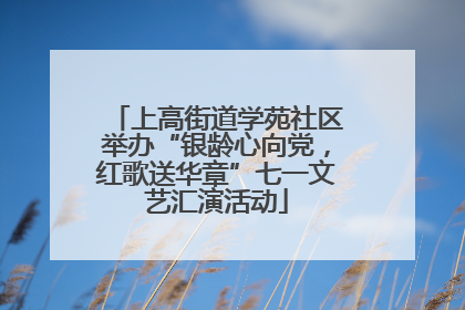 上高街道学苑社区举办“银龄心向党，红歌送华章”七一文艺汇演活动