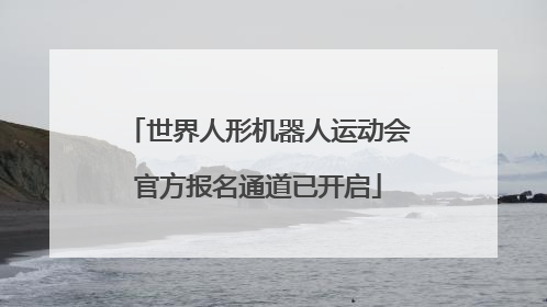 世界人形机器人运动会官方报名通道已开启