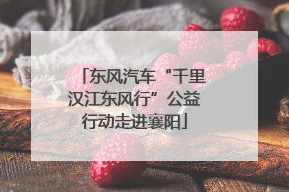 东风汽车“千里汉江东风行”公益行动走进襄阳