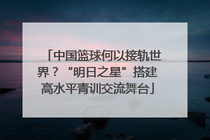 中国篮球何以接轨世界？“明日之星”搭建高水平青训交流舞台