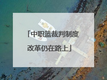 中职篮裁判制度改革仍在路上