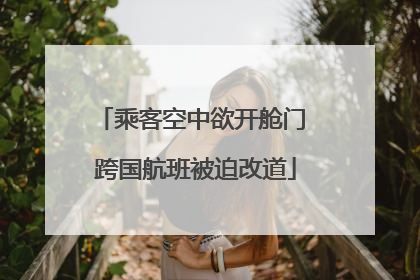 乘客空中欲开舱门 跨国航班被迫改道
