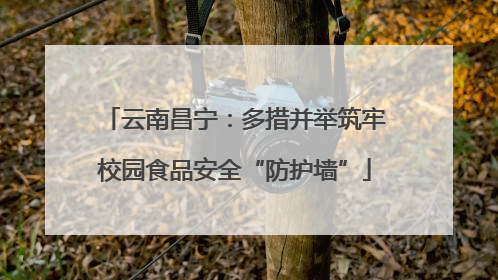 云南昌宁：多措并举筑牢校园食品安全“防护墙”