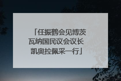 任振鹤会见博茨瓦纳国民议会议长凯奥拉佩采一行