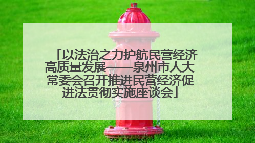以法治之力护航民营经济高质量发展——泉州市人大常委会召开推进民营经济促进法贯彻实施座谈会