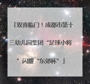 双喜临门！成都市第十三幼儿园集团“足球小将”闪耀“东郊杯”