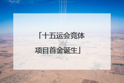 十五运会竞体项目首金诞生