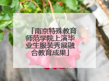南京特殊教育师范学院上演毕业生服装秀展融合教育成果