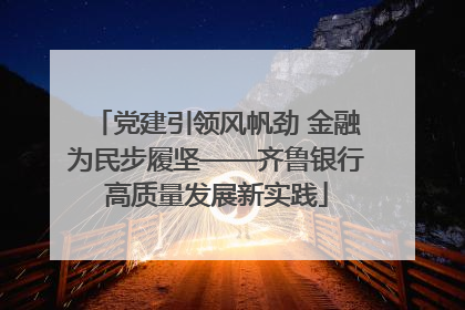 党建引领风帆劲 金融为民步履坚——齐鲁银行高质量发展新实践