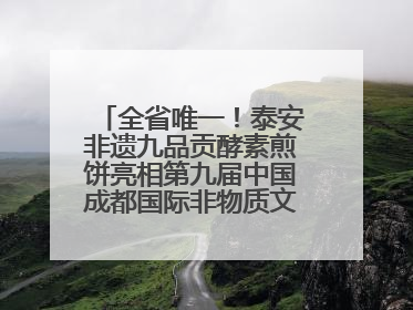 全省唯一！泰安非遗九品贡酵素煎饼亮相第九届中国成都国际非物质文化遗产节