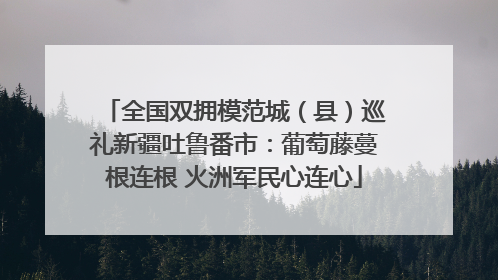全国双拥模范城（县）巡礼新疆吐鲁番市：葡萄藤蔓根连根 火洲军民心连心
