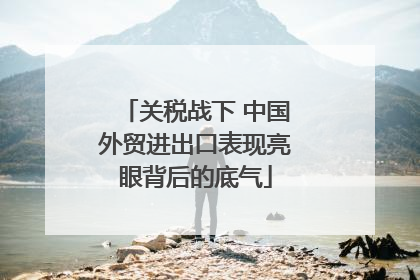关税战下 中国外贸进出口表现亮眼背后的底气