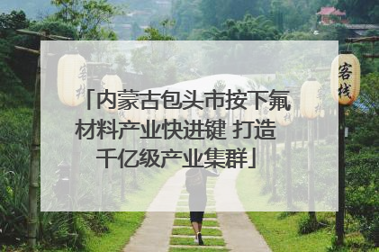 内蒙古包头市按下氟材料产业快进键 打造千亿级产业集群