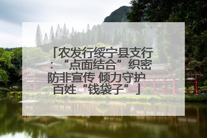 农发行绥宁县支行：“点面结合”织密防非宣传 倾力守护百姓“钱袋子”