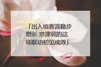 出入境客流稳步增长 京津冀的这场联动初见成效