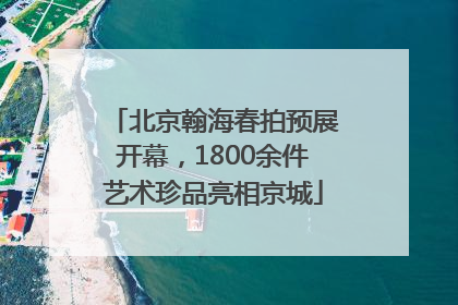 北京翰海春拍预展开幕，1800余件艺术珍品亮相京城