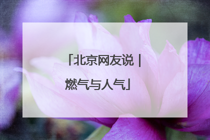 北京网友说｜燃气与人气
