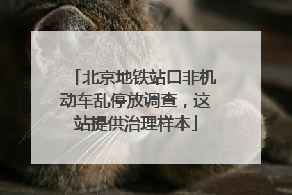 北京地铁站口非机动车乱停放调查，这站提供治理样本