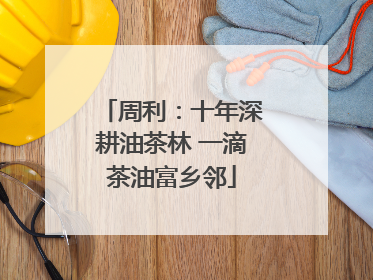 周利：十年深耕油茶林 一滴茶油富乡邻