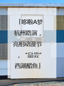 哆啦A梦杭州路演，亮相动漫节，“品尝”西湖醋鱼