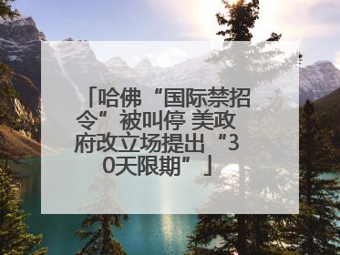 哈佛“国际禁招令”被叫停 美政府改立场提出“30天限期”