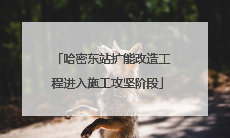 哈密东站扩能改造工程进入施工攻坚阶段