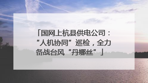 国网上杭县供电公司：“人机协同”巡检，全力备战台风“丹娜丝”