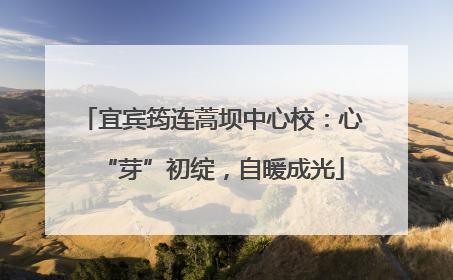 宜宾筠连蒿坝中心校：心“芽”初绽，自暖成光